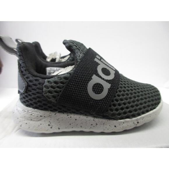 Good condition Adidas Baby Lite Racer Adapt 4.0 Shoe, Grey/Black, 4K US Infant - Picture 2 of 5